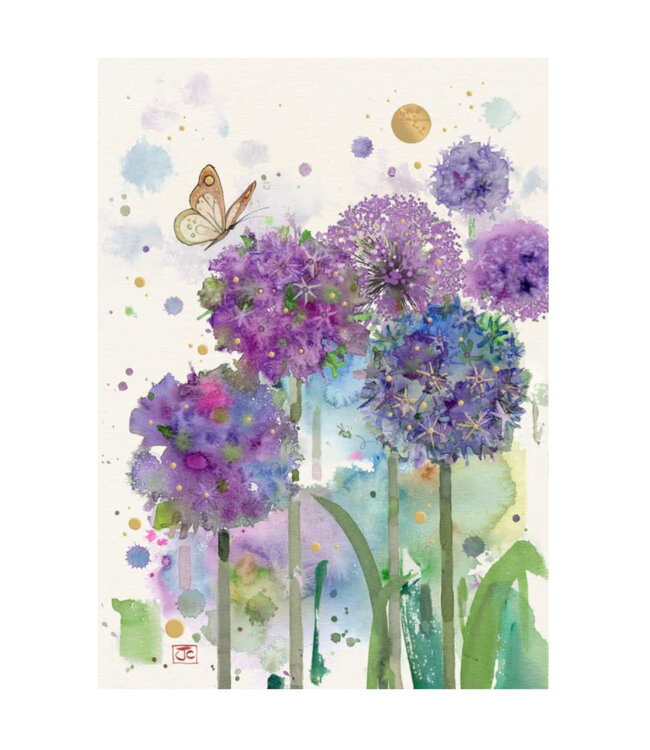 Carte - Champs d'alliums mauves