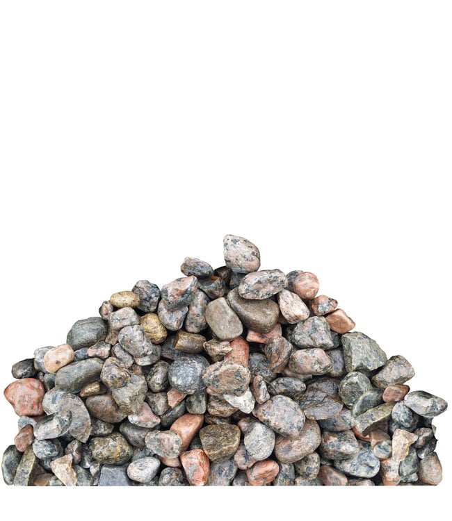 Pierre de rivière de granite 1/4 - 3/8 po 18 kg
