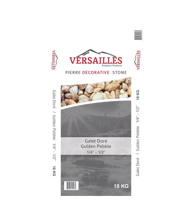 Galet doré 1/4 - 1/2 po 18 kg