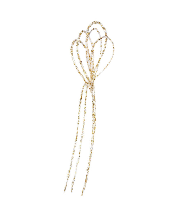 Boucle de paillettes or 36 po