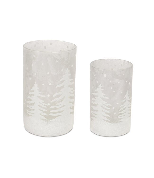 Bougeoir sapin blanc