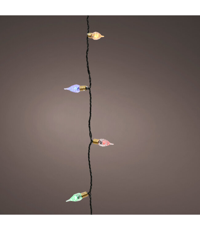 Lumières LED vintage scintillant multi-couleurs 58,7 pi