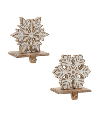 Accroche bas de noël flocon 5,5 po (2 ass.)
