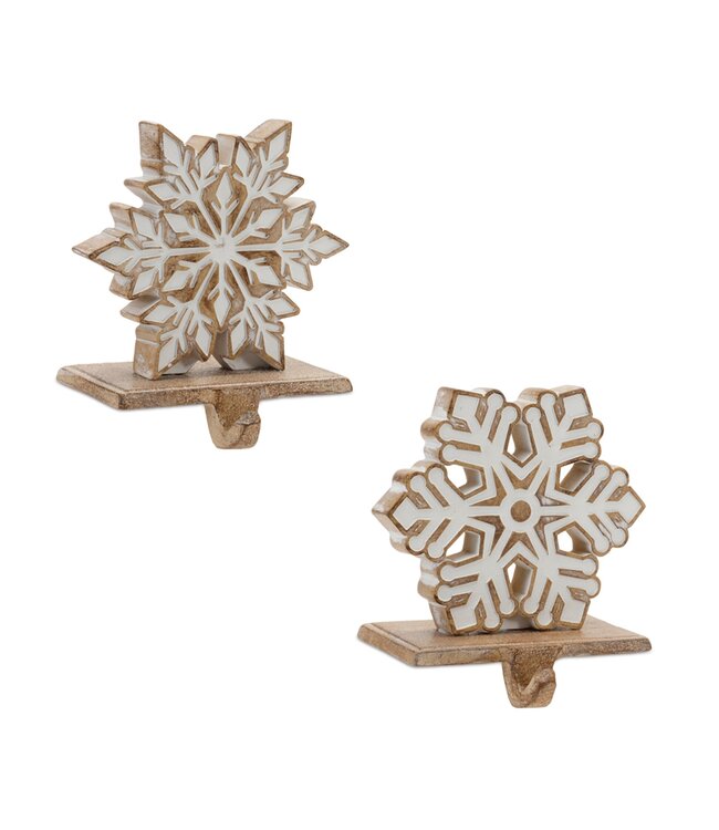 Accroche bas de noël flocon 5,5 po (2 ass.)