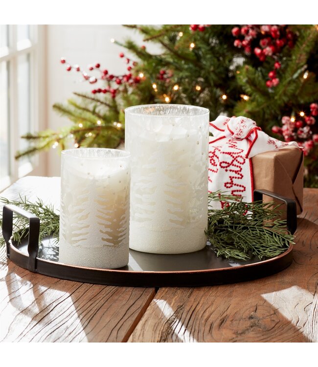 Bougeoir sapin blanc