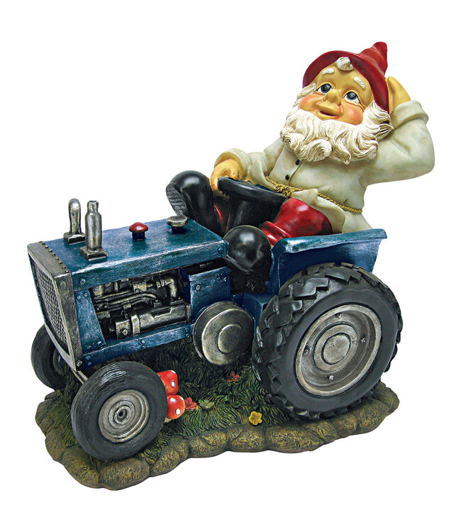 Gnome en tracteur 14 po
