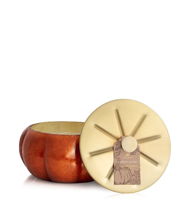 Thymes Chandelle Thymes Pumpkin Laurel | Citrouille épicée 15 oz