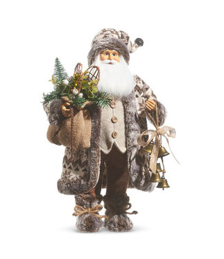 Père-Noël brun en forêt 18 po