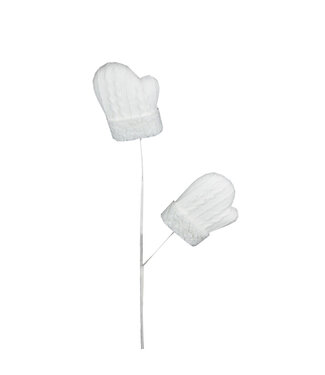 Tige mitaines blanches 26 po