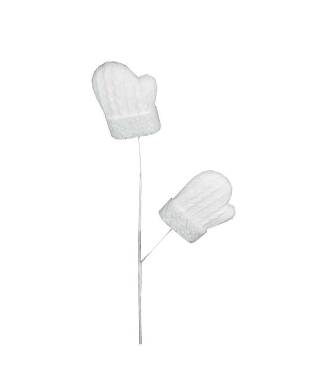 Tige de Mitaines Blanches Festive