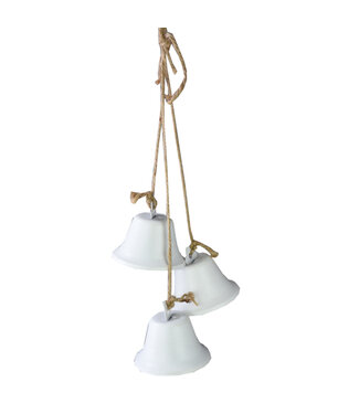 Ornement cloches blanches 16 po