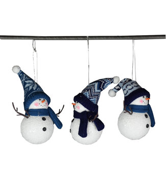 Ornement bonhomme de neige 8 po (3 ass.)