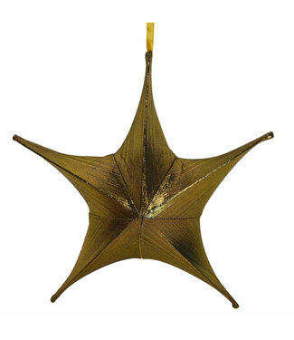 Étoile de tissus 3D or