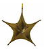 Étoile de tissus 3D or