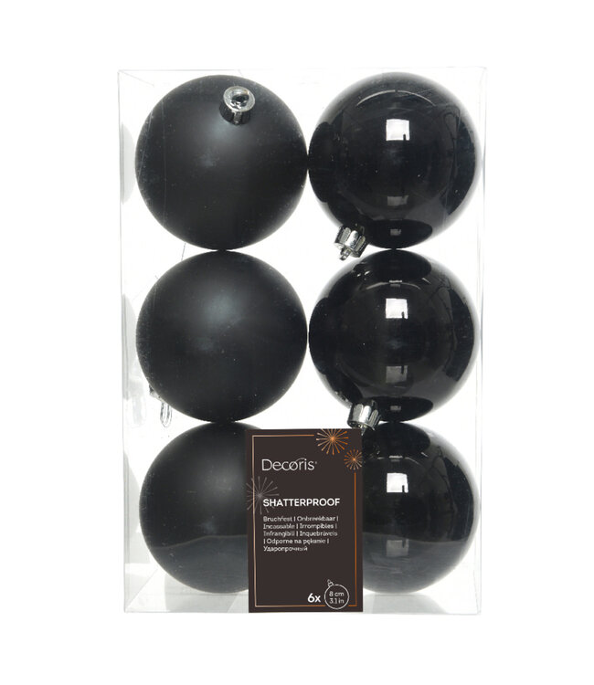 Boules plastique noir