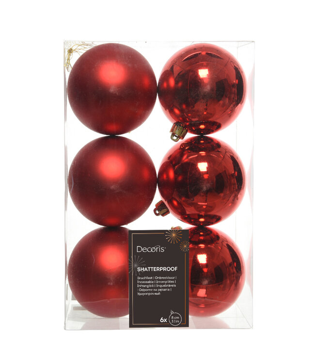 Boules de plastique - Ensemble de 6