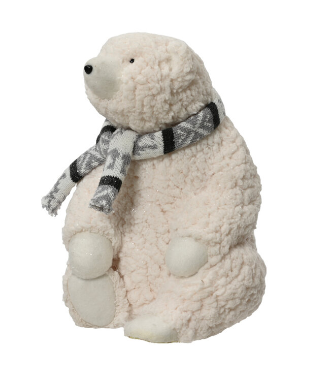 Ours avec foulard assis 13 po