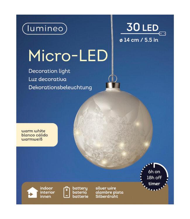 Boule lumineuse à batterie 5,5 po