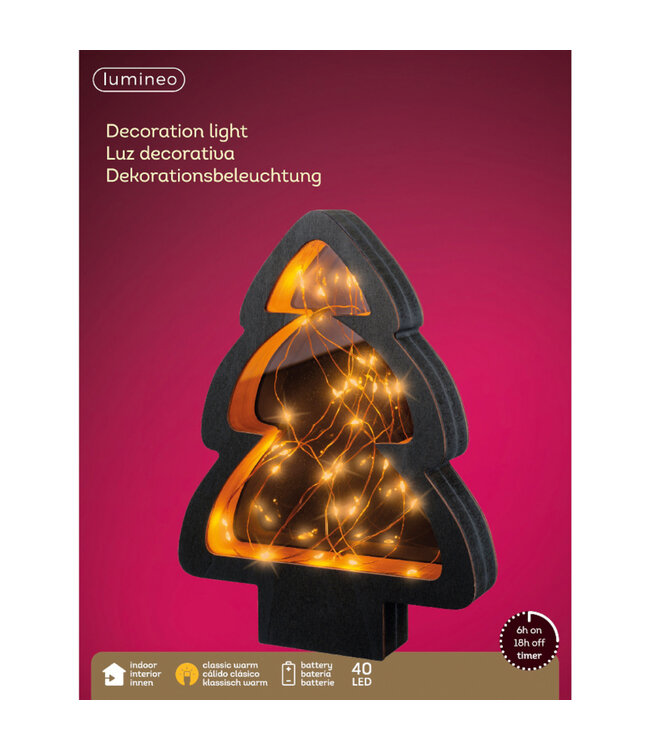 Sapin vitré LED 11 po