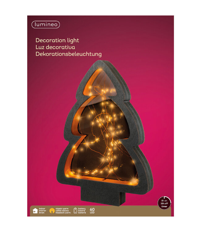 Sapin vitré LED 15 po