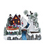 Enfants dehors au chalet LED 10,5 po