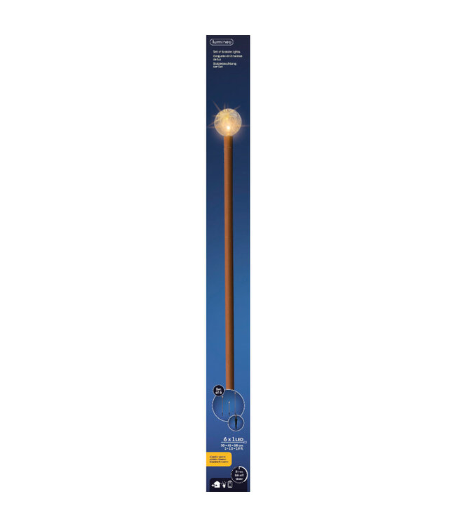 Bâtons lumineux rouille (boîte de 6)