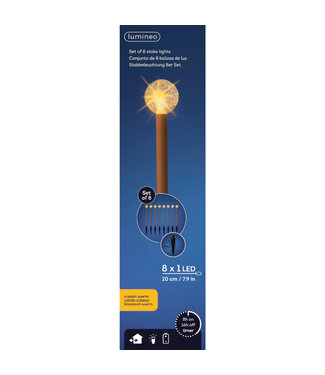 Bâtons lumineux rouille (boîte de 8)