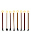 Bâtons lumineux rouille (boîte de 8)