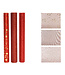 Chemin de table brillant rouge (3 ass.) 6,5 pi