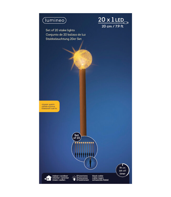 Bâtons lumineux rouille (boîte de 20)