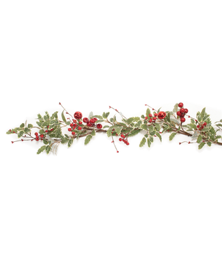 Guirlande de gui, baies rouge et grelots 5 pi