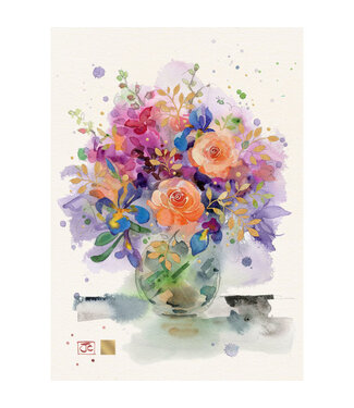 Carte - Bouquet dans un vase