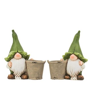 Gnomes avec pot 15 po (2 ass.)