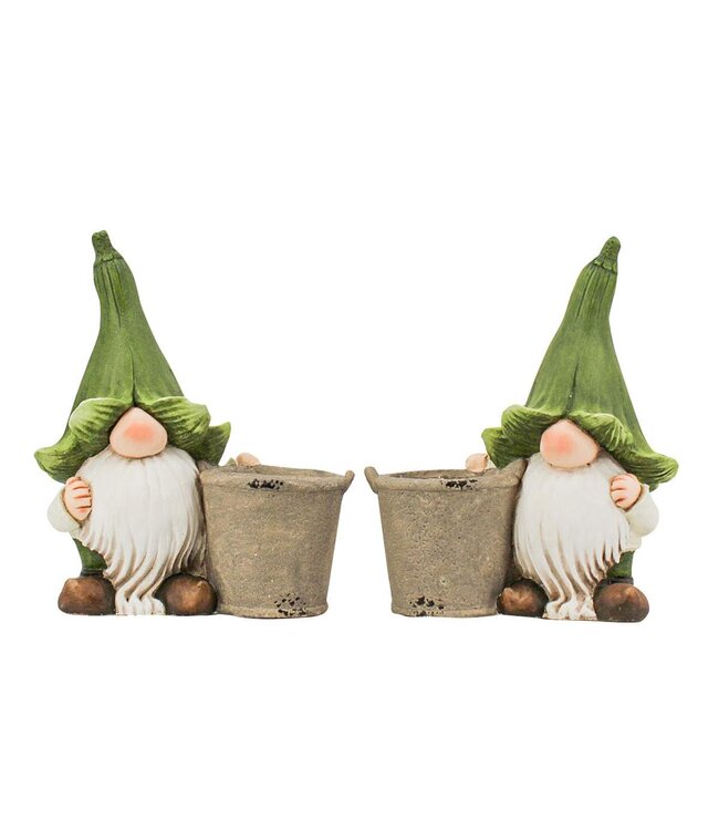 Gnomes avec pot 15 po (2 ass.)