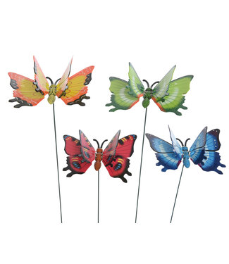 Piquet de jardin papillon vert 6 x 4 po