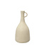 Vase décoratif blanc cassé 14 x 6,7 po