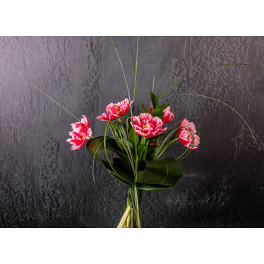 Signé Garneau Tulipes Hivernales Rose - Fleurs locales