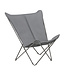 Fauteuil papillon Pop Up XL argent | Confort nomade pour intérieur et extérieur