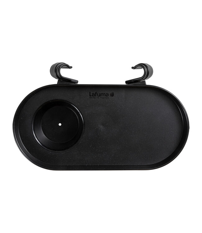 Tablette et porte verre noire pour chaise Lafuma