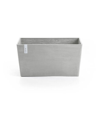 Ecopots Pot Paris blanc-gris 31 po