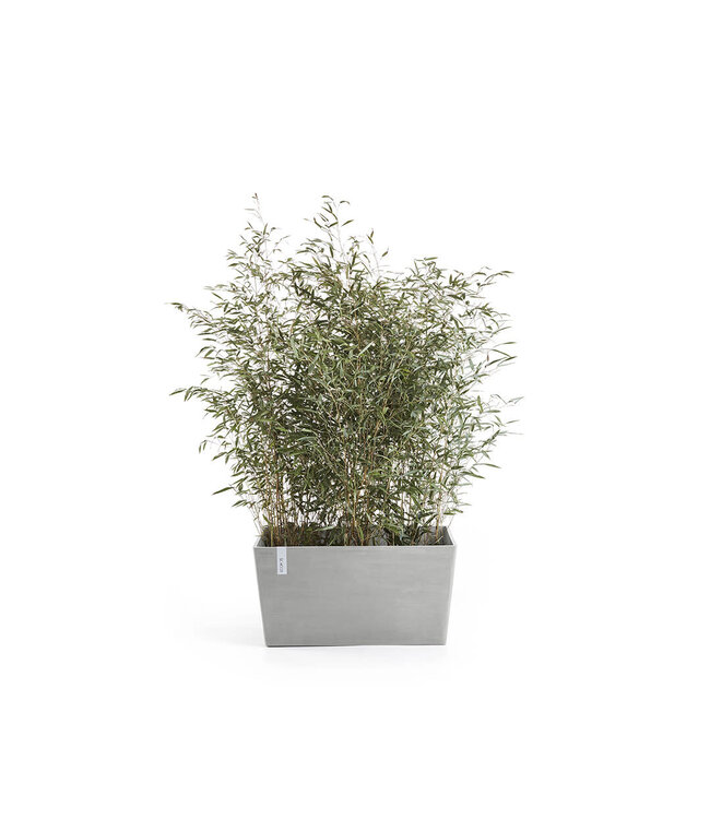 Ecopots Pot Paris blanc-gris 31 po