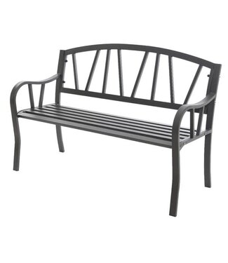 Banc de parc fer anthracite 15 x 50 x 33