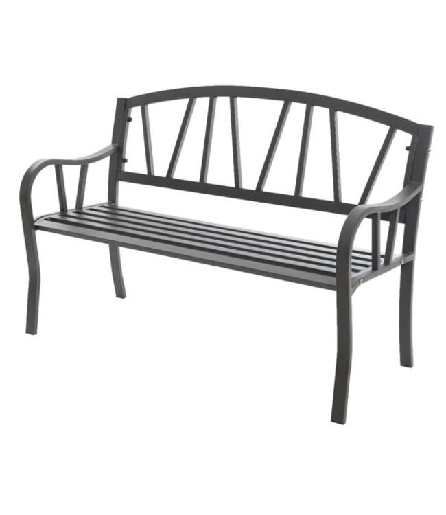 Banc de parc fer anthracite 15 x 50 x 33