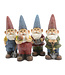 Gnome en polyrésine avec arrosoir 4 x 11 po