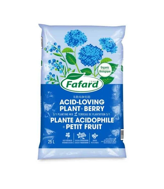 Terreau petits fruits acidophiles | Spécial bleuets, rhododendrons, azalées et hortensias