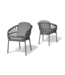 Protégé Casual Chaise à diner Aria charcoal Canvas granite Grade B