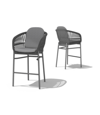 Protégé Casual Chaise bar Aria charcoal Canva granite grade B