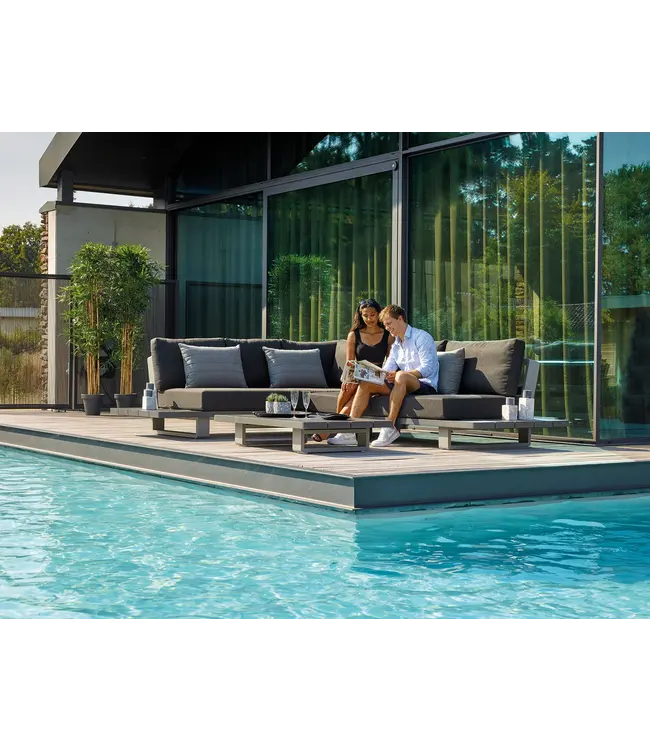 Life Outdoor Living Fitz Roy - Ensemble sectionnel aluminium (4 morceaux)