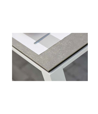Table à diner concept blanc ciment 36 x 71 po