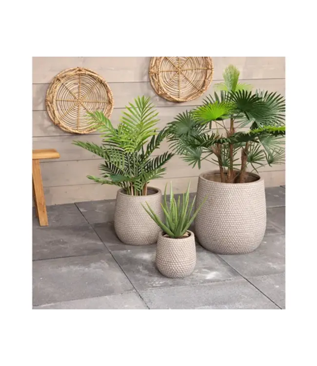 Cache-Pot Zoé Taupe | Élégance et Modernité pour Vos Plantes